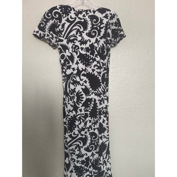 Laundry by Shelli Segal Black and White Dress Size 2 - Picture 4 of 5